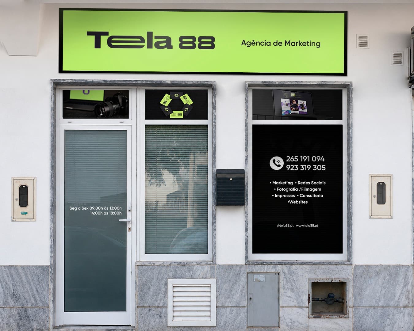 Fachada da Tela 88 em Setúbal